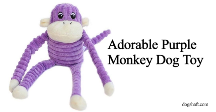 Purple Monkey Dog Toy